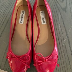 Steve Madden Cherish Red Ballerina Flats